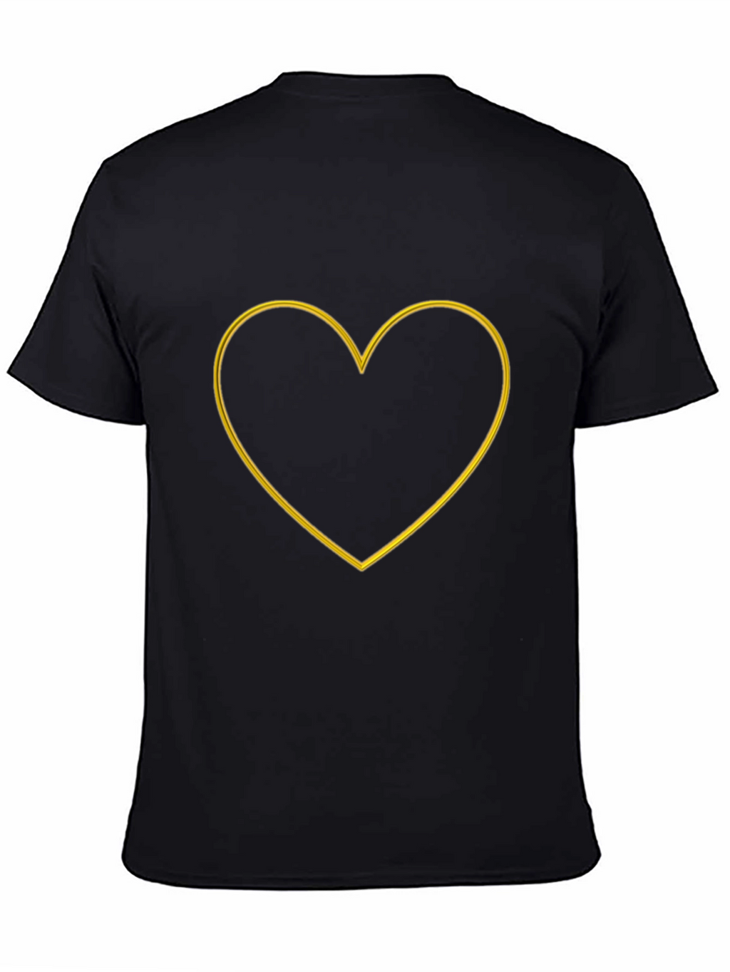 Heart Outline Graphic Tee - Stylish Casual Wear