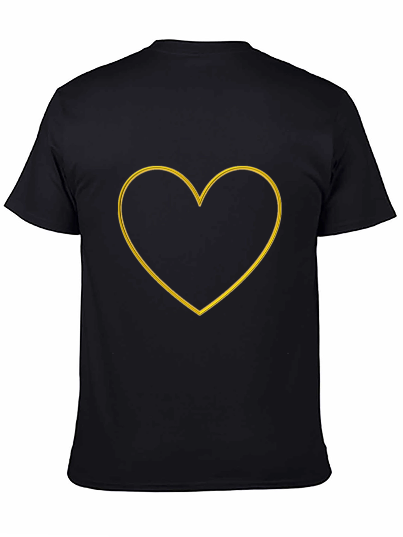 Heart Outline Graphic Tee - Stylish Casual Wear