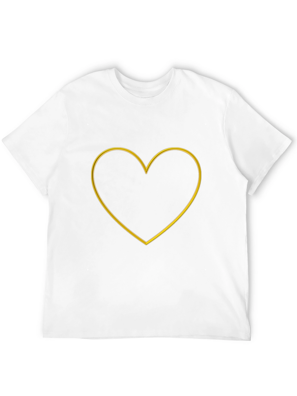 Heart Outline Graphic Tee - Stylish Casual Wear