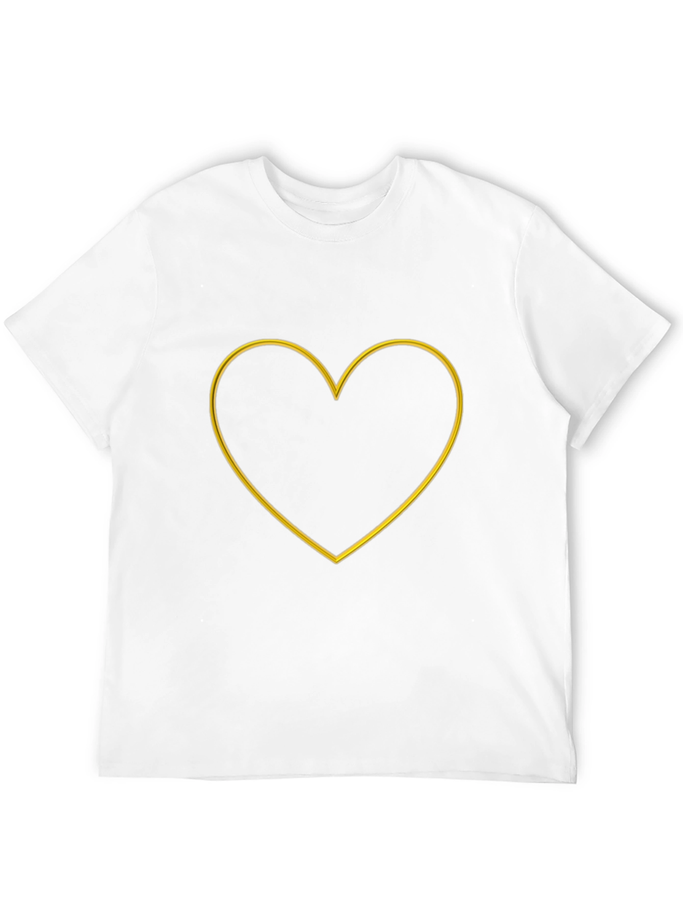 Heart Outline Graphic Tee - Stylish Casual Wear