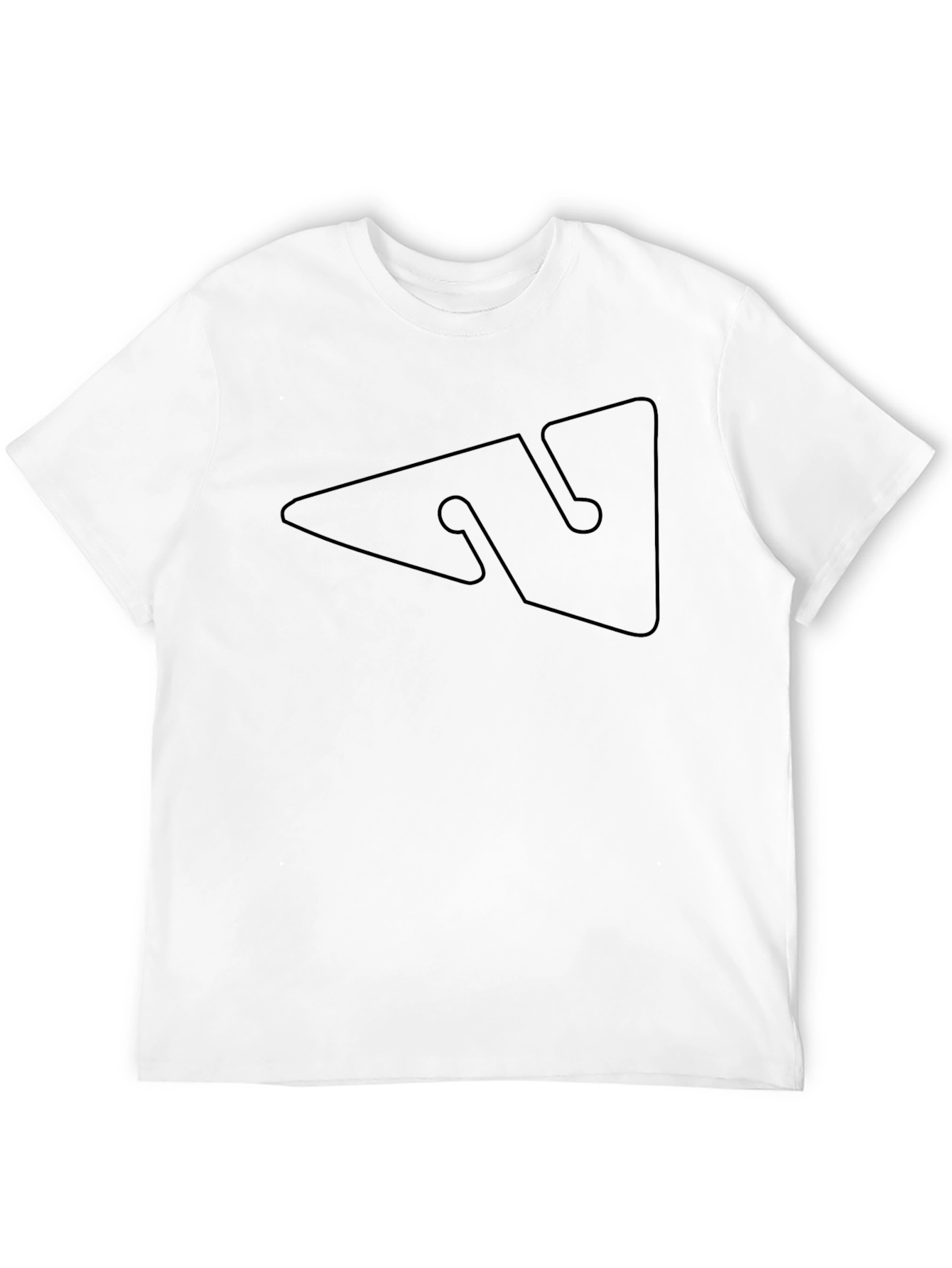 Minimalist Geometric Black T-Shirt