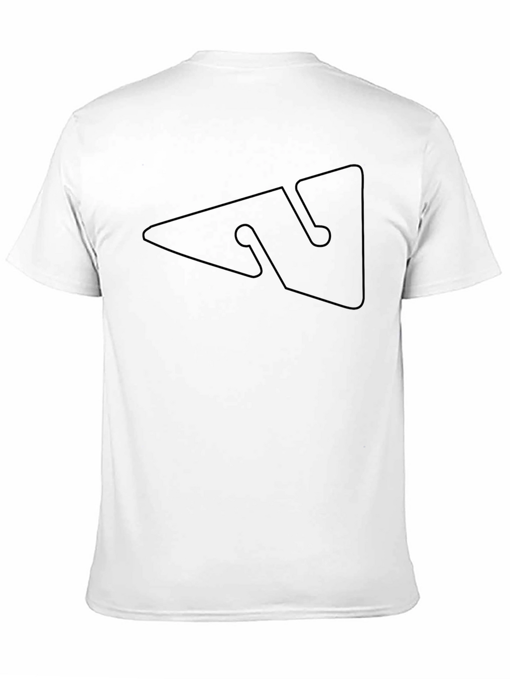 Minimalist Geometric Black T-Shirt