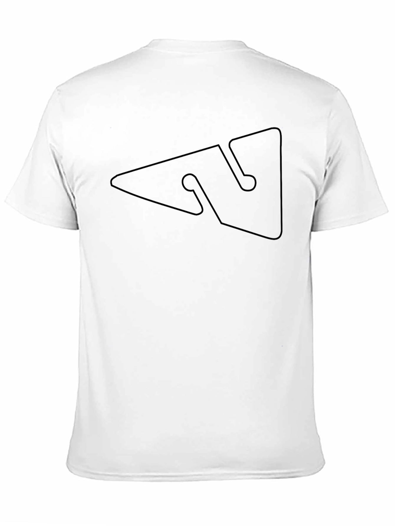 Minimalist Geometric Black T-Shirt