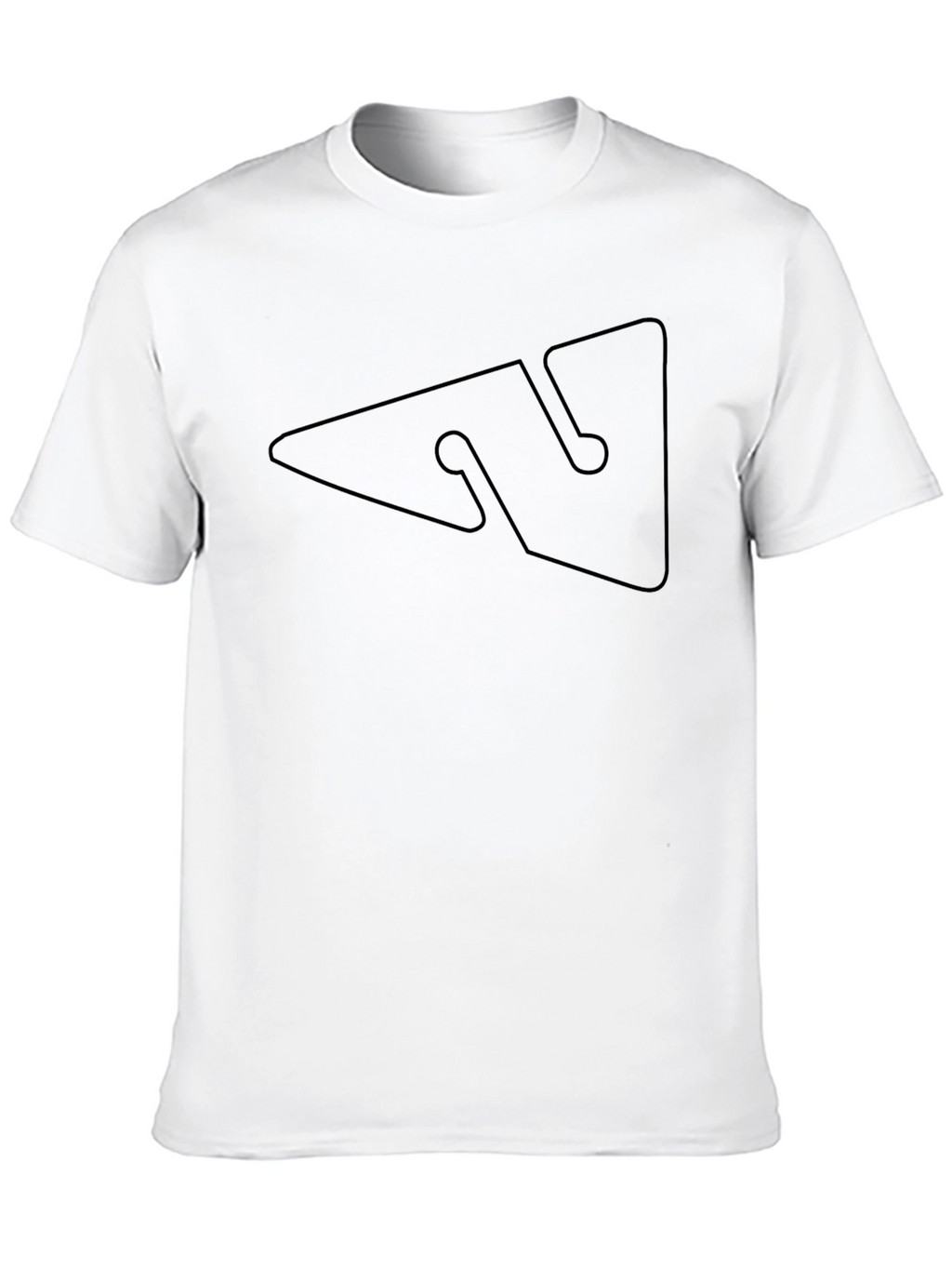 Minimalist Geometric Black T-Shirt