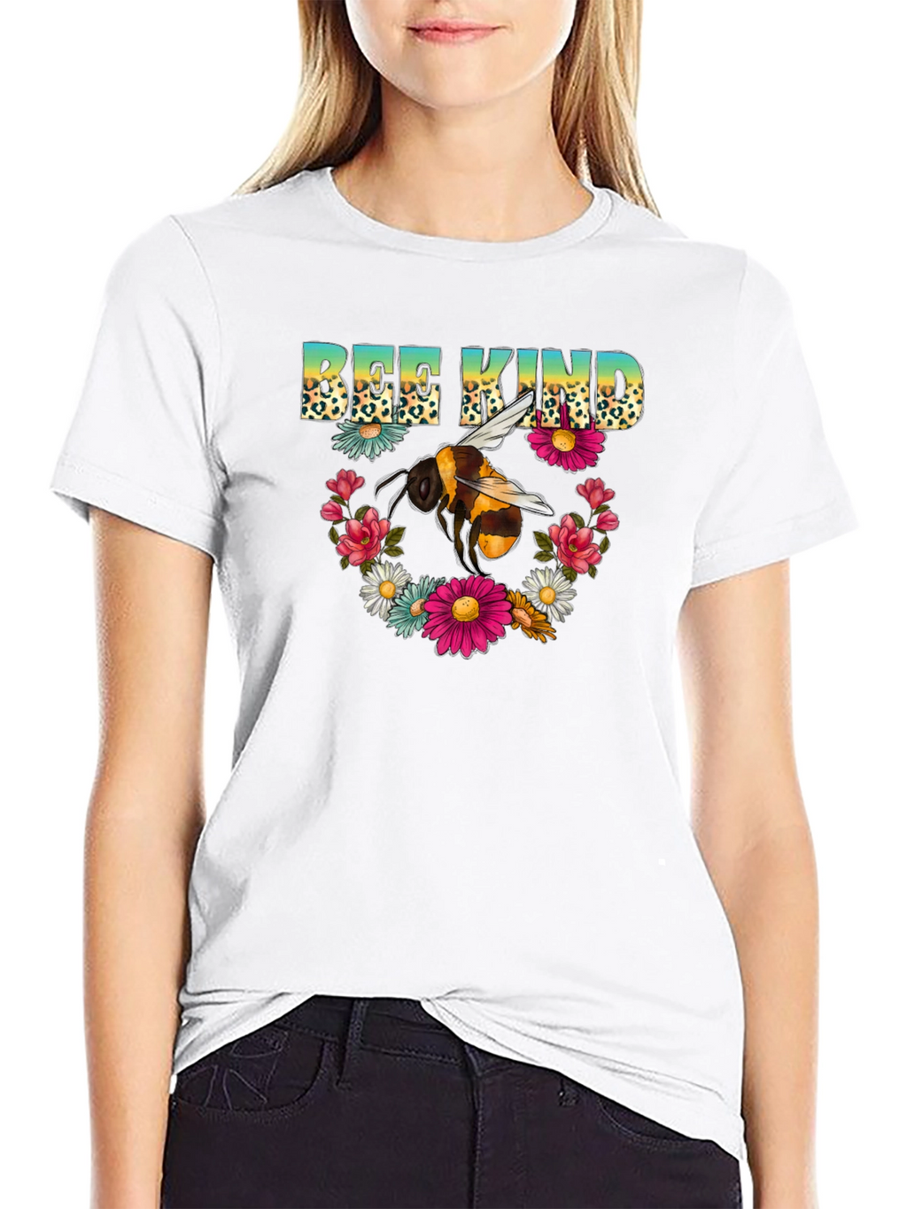 Bee Kind Floral T-Shirt - Graphic Tee
