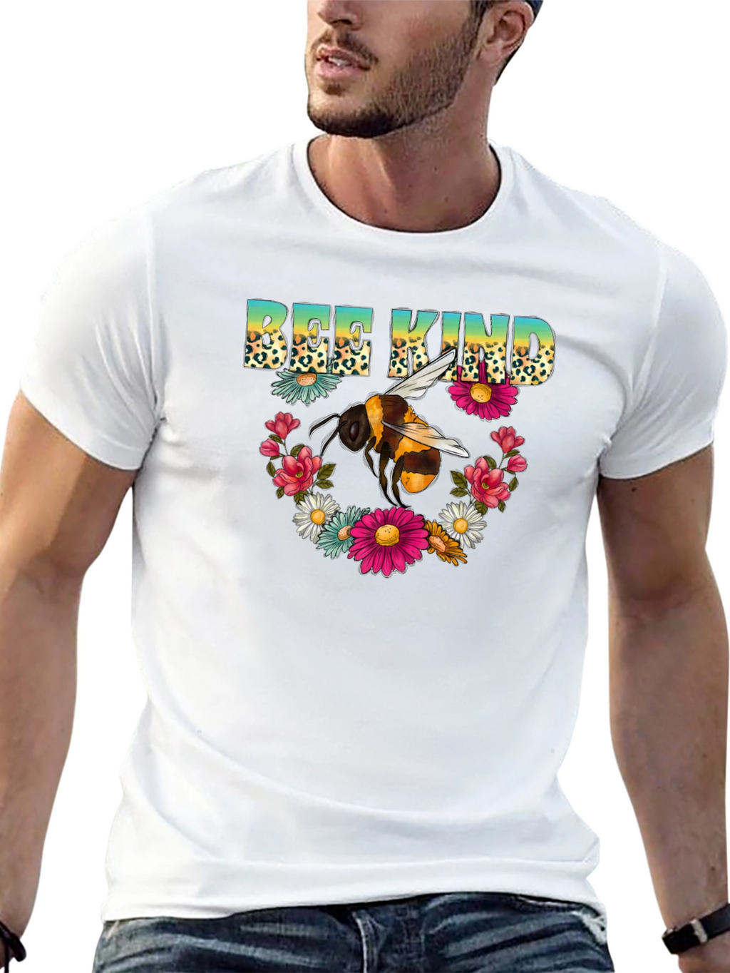 Bee Kind Floral T-Shirt - Graphic Tee