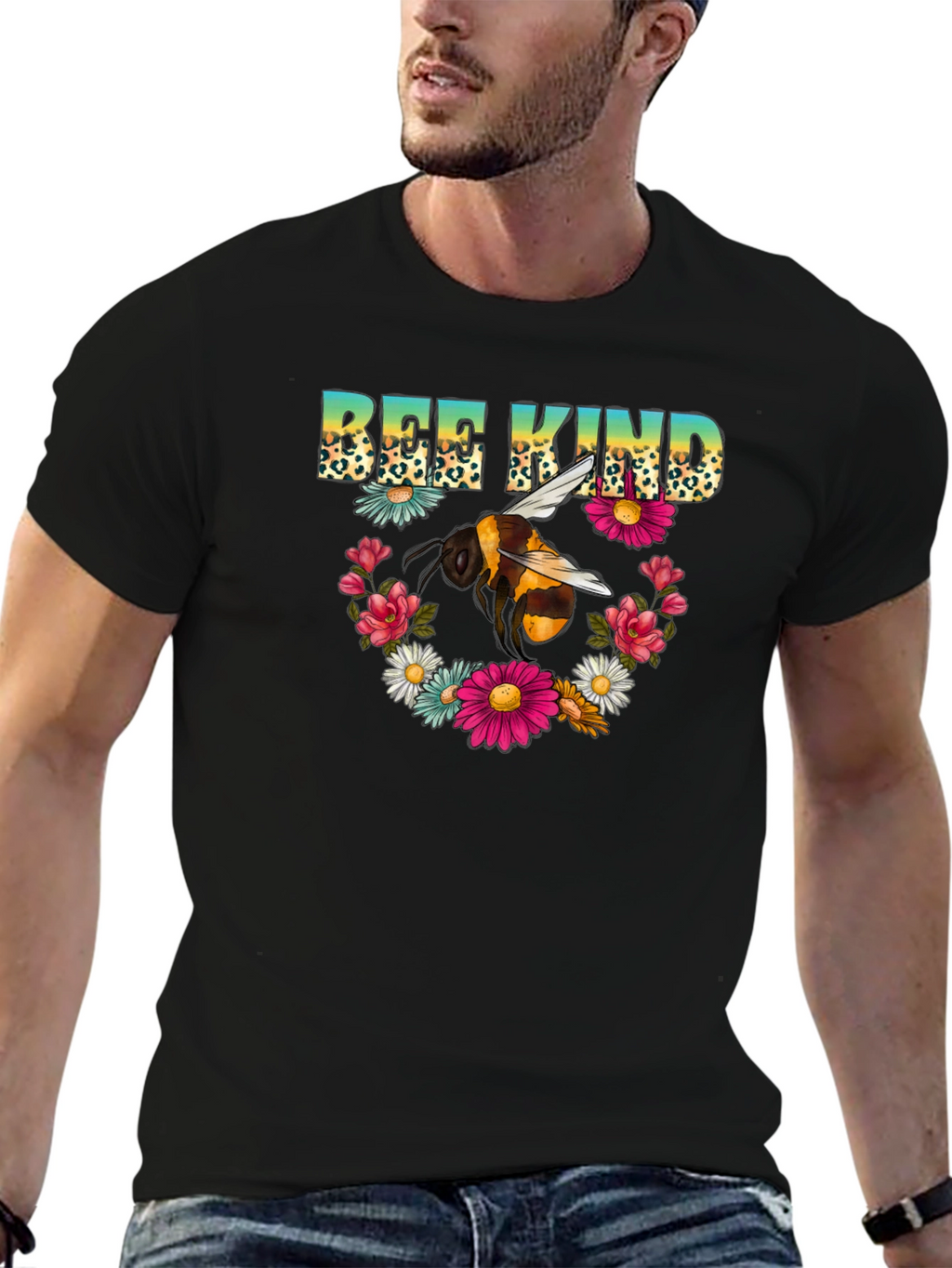 Bee Kind Floral T-Shirt - Graphic Tee