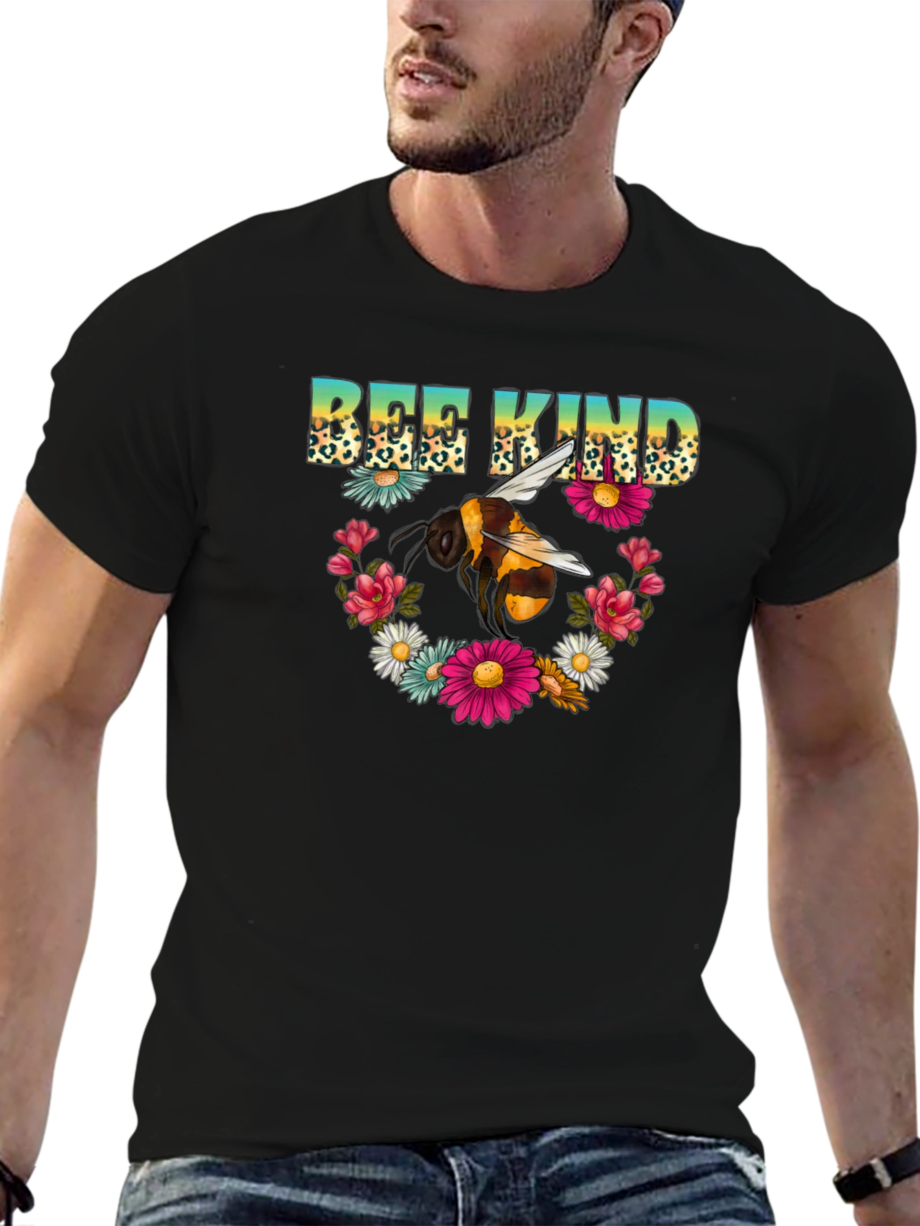 Bee Kind Floral T-Shirt - Graphic Tee
