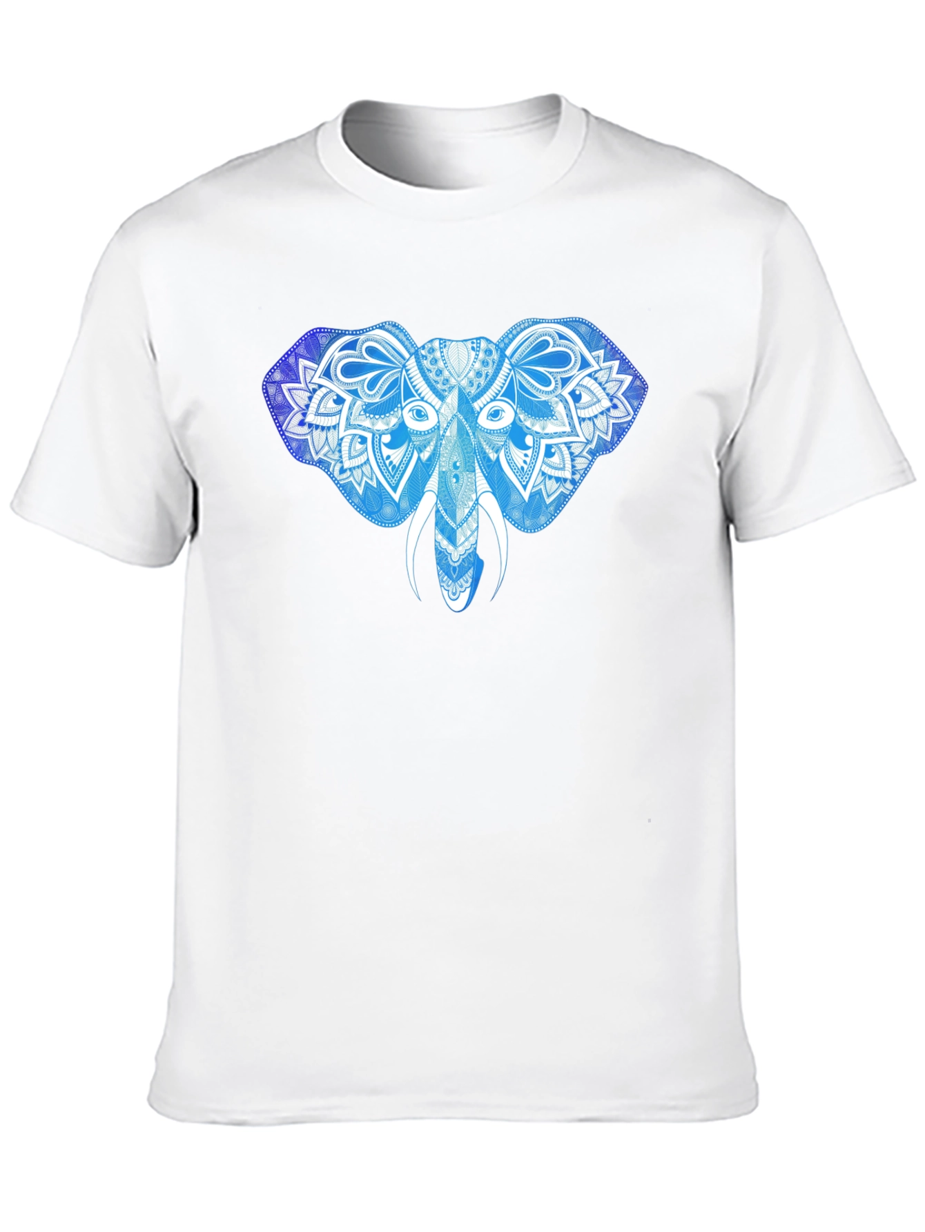 Elephant Mandala Graphic Print T-Shirt