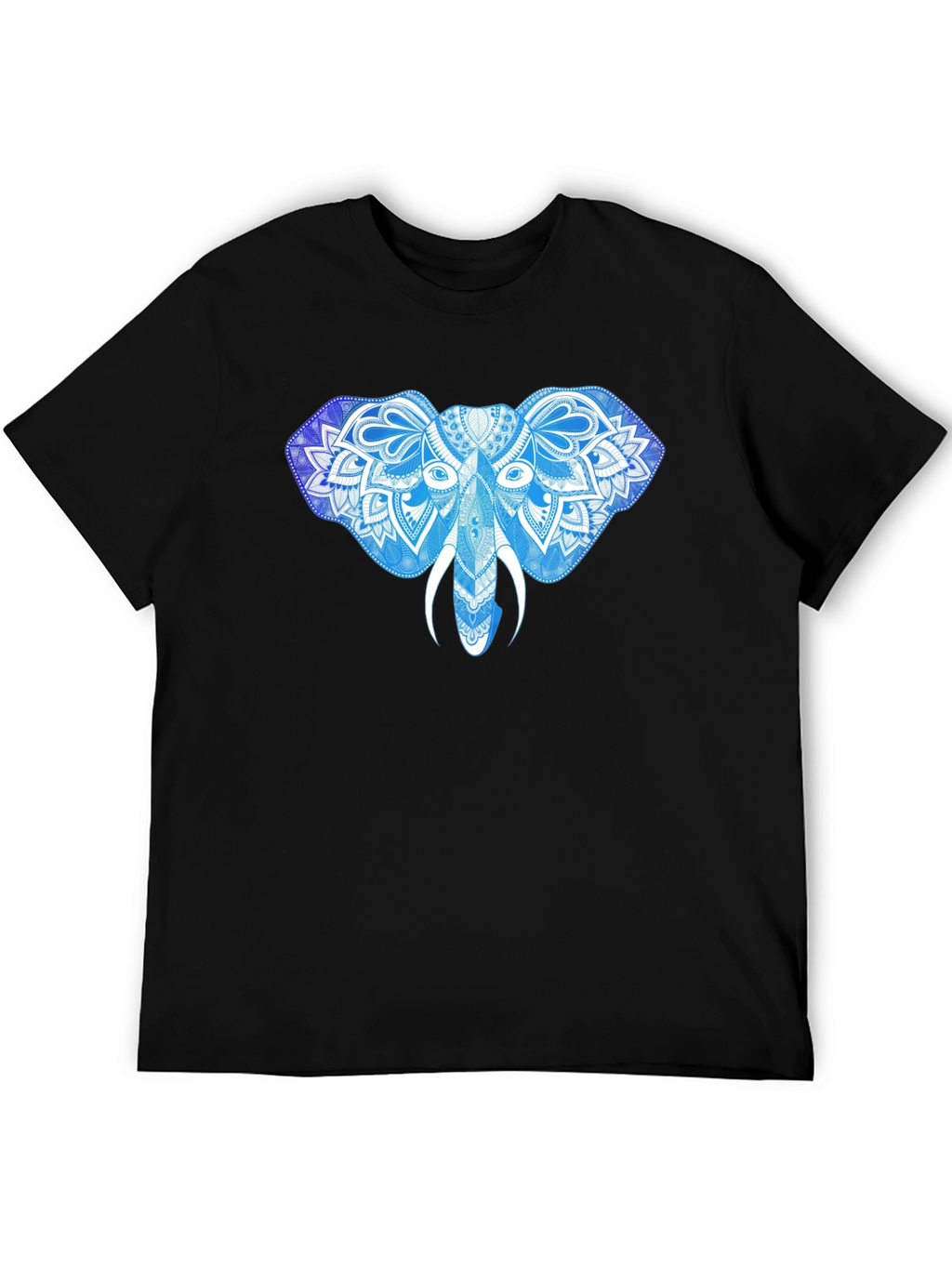 Elephant Mandala Graphic Print T-Shirt