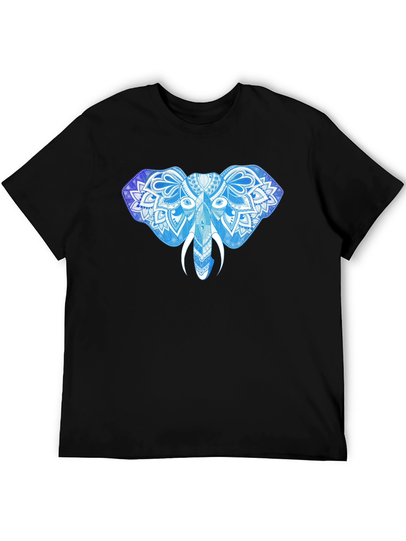 Elephant Mandala Graphic Print T-Shirt