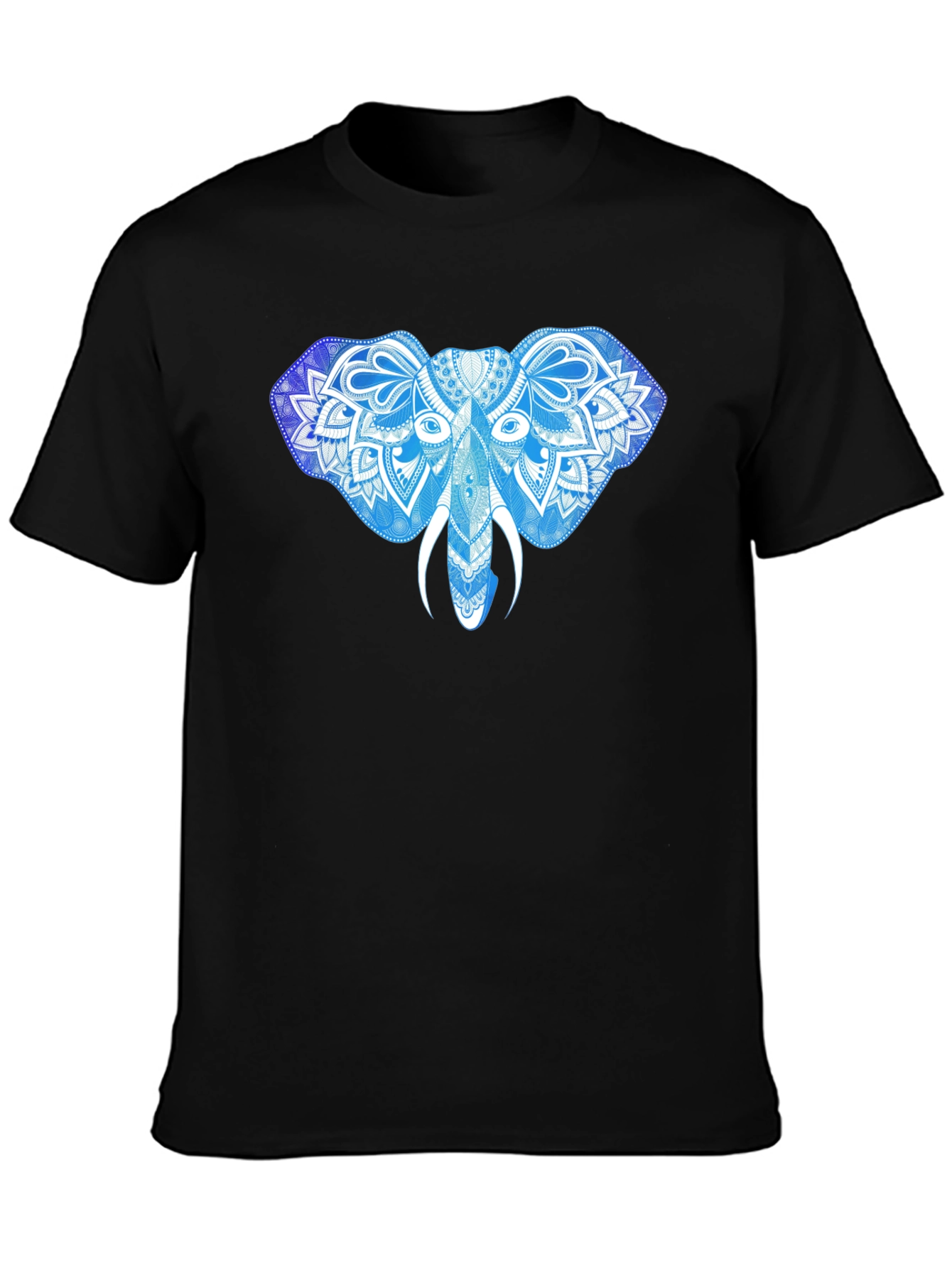 Elephant Mandala Graphic Print T-Shirt