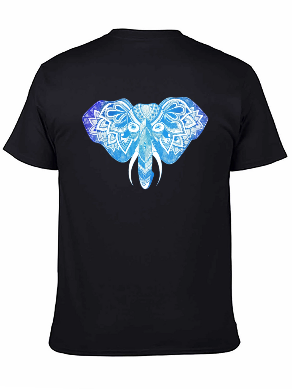 Elephant Mandala Graphic Print T-Shirt
