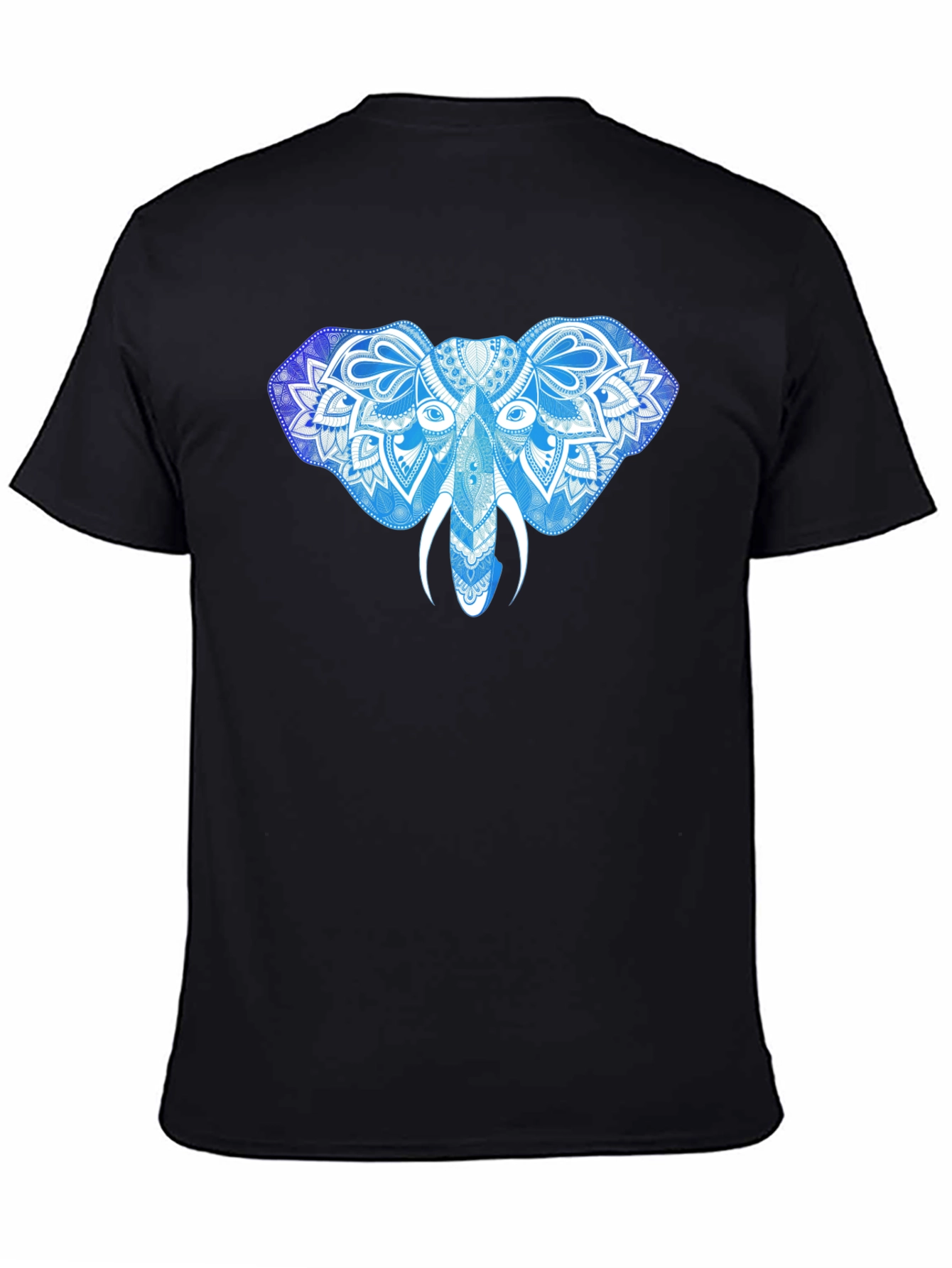 Elephant Mandala Graphic Print T-Shirt