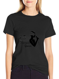 Karaoke Queen Black Graphic T-Shirt