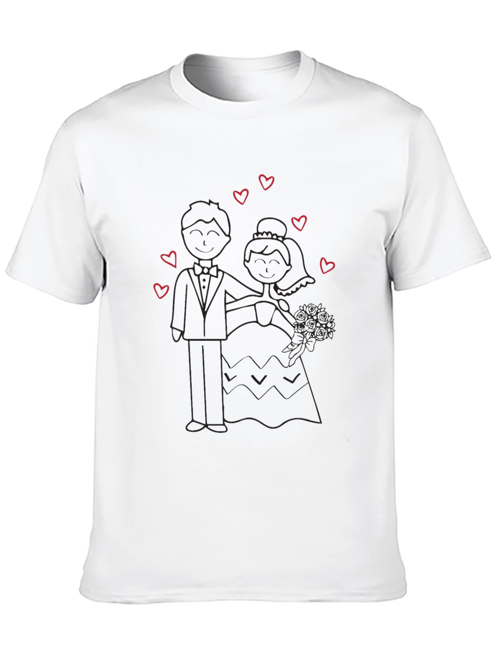 Wedding Day Tee - Bride and Groom Love