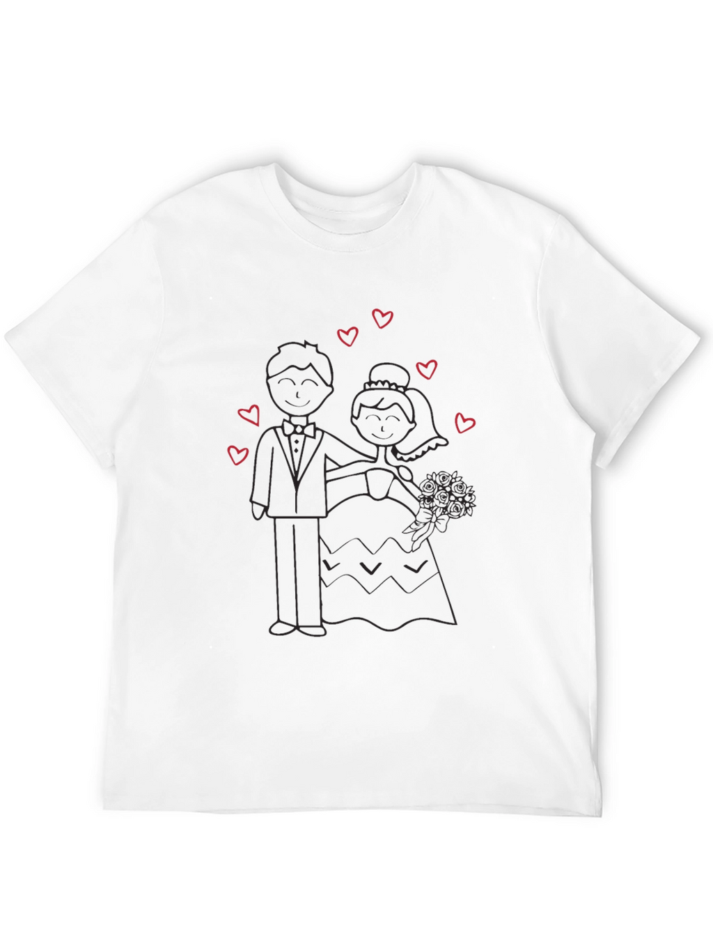 Wedding Day Tee - Bride and Groom Love