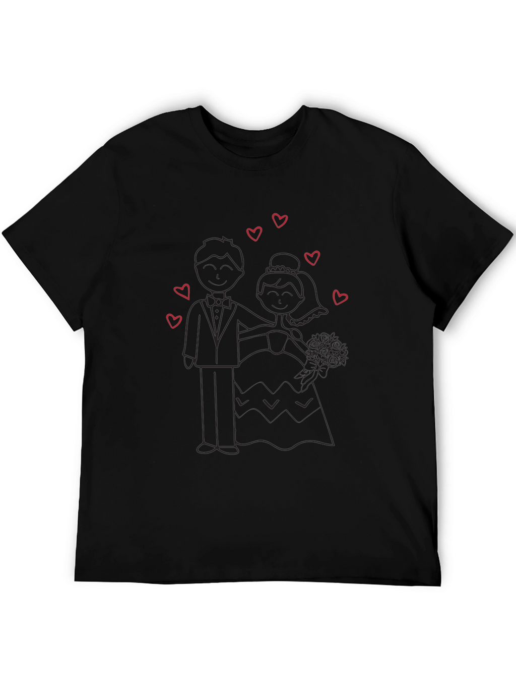 Wedding Day Tee - Bride and Groom Love
