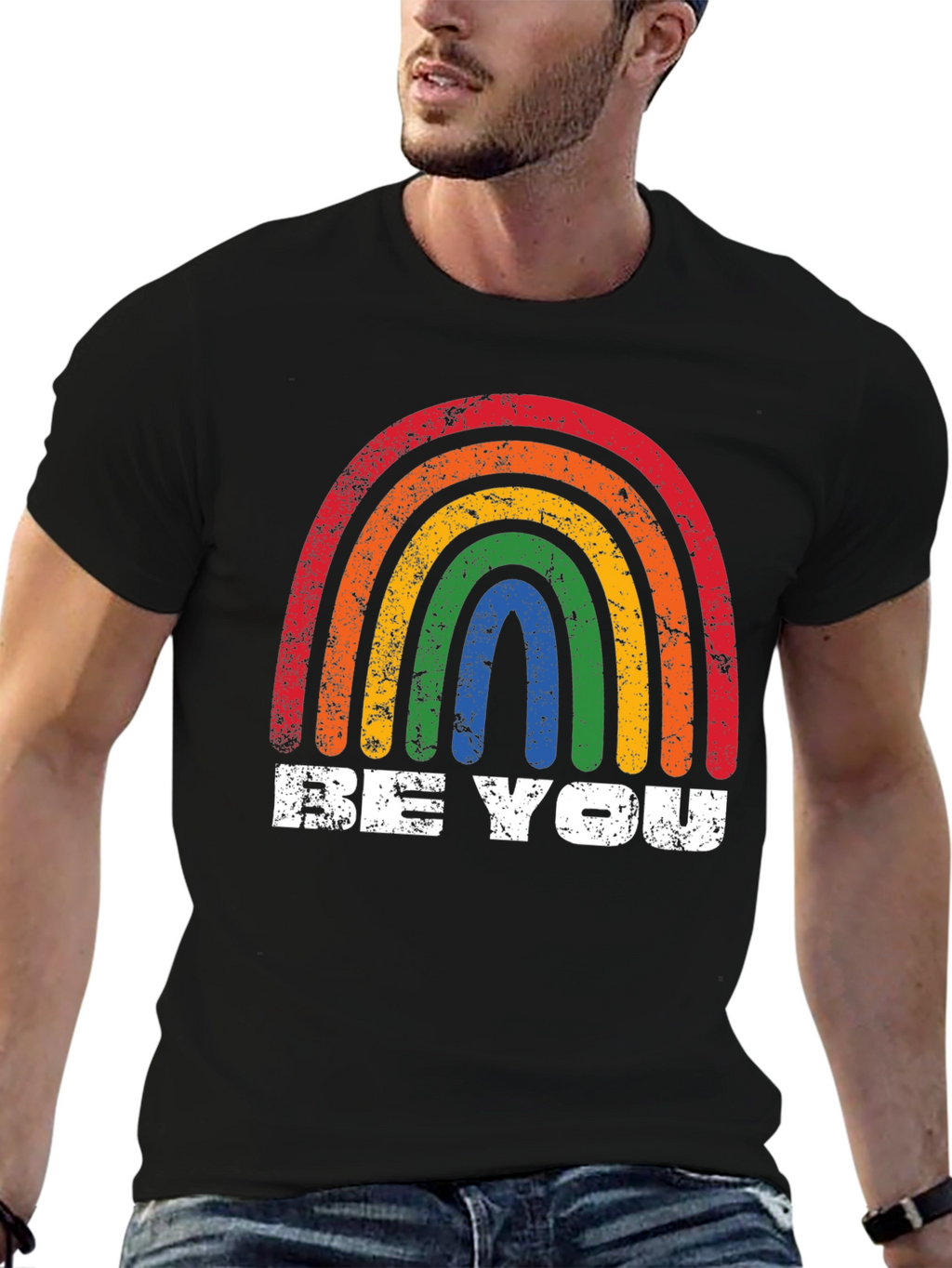 Retro Rainbow Graphic Tee - Be You