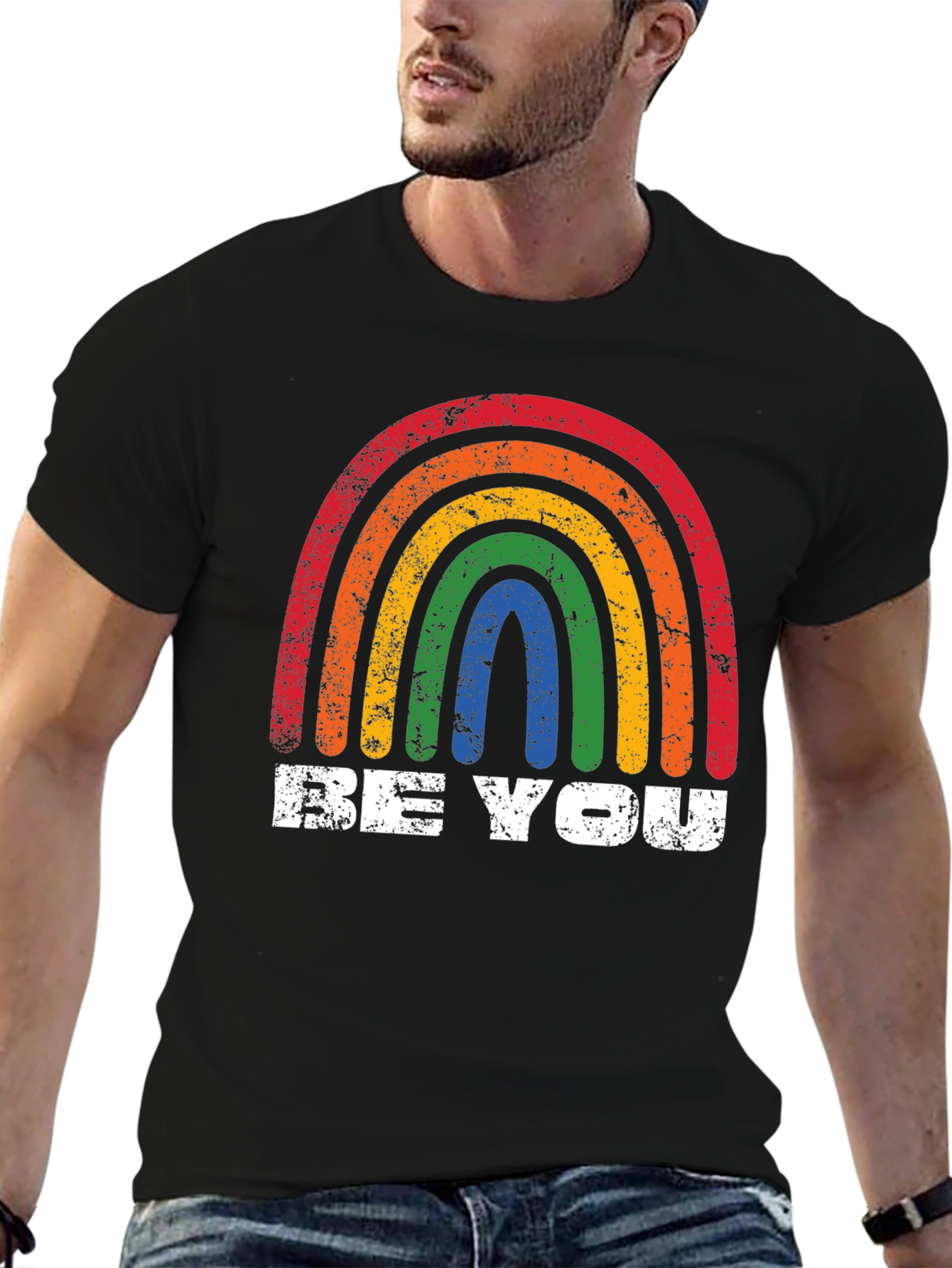 Retro Rainbow Graphic Tee - Be You