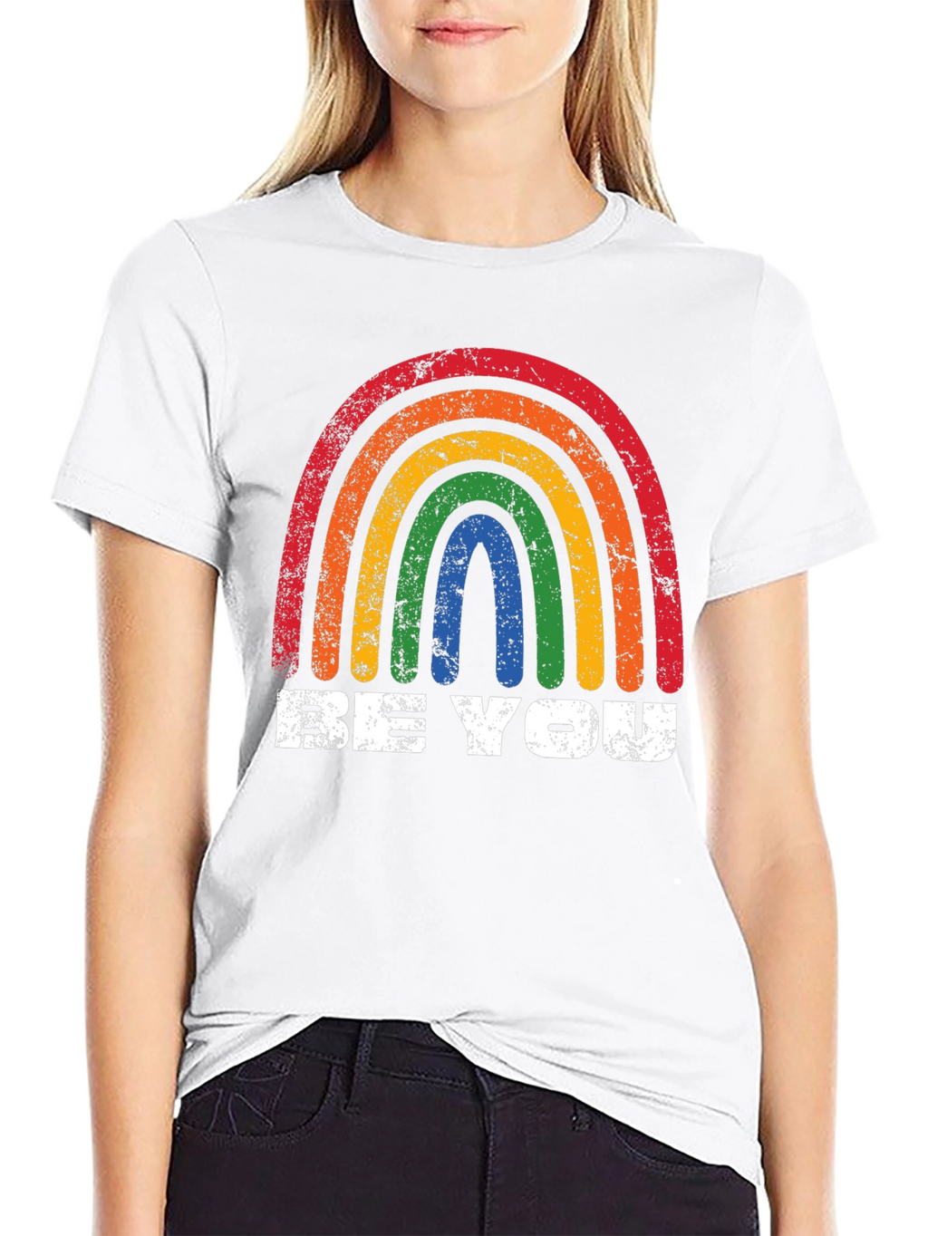 Retro Rainbow Graphic Tee - Be You