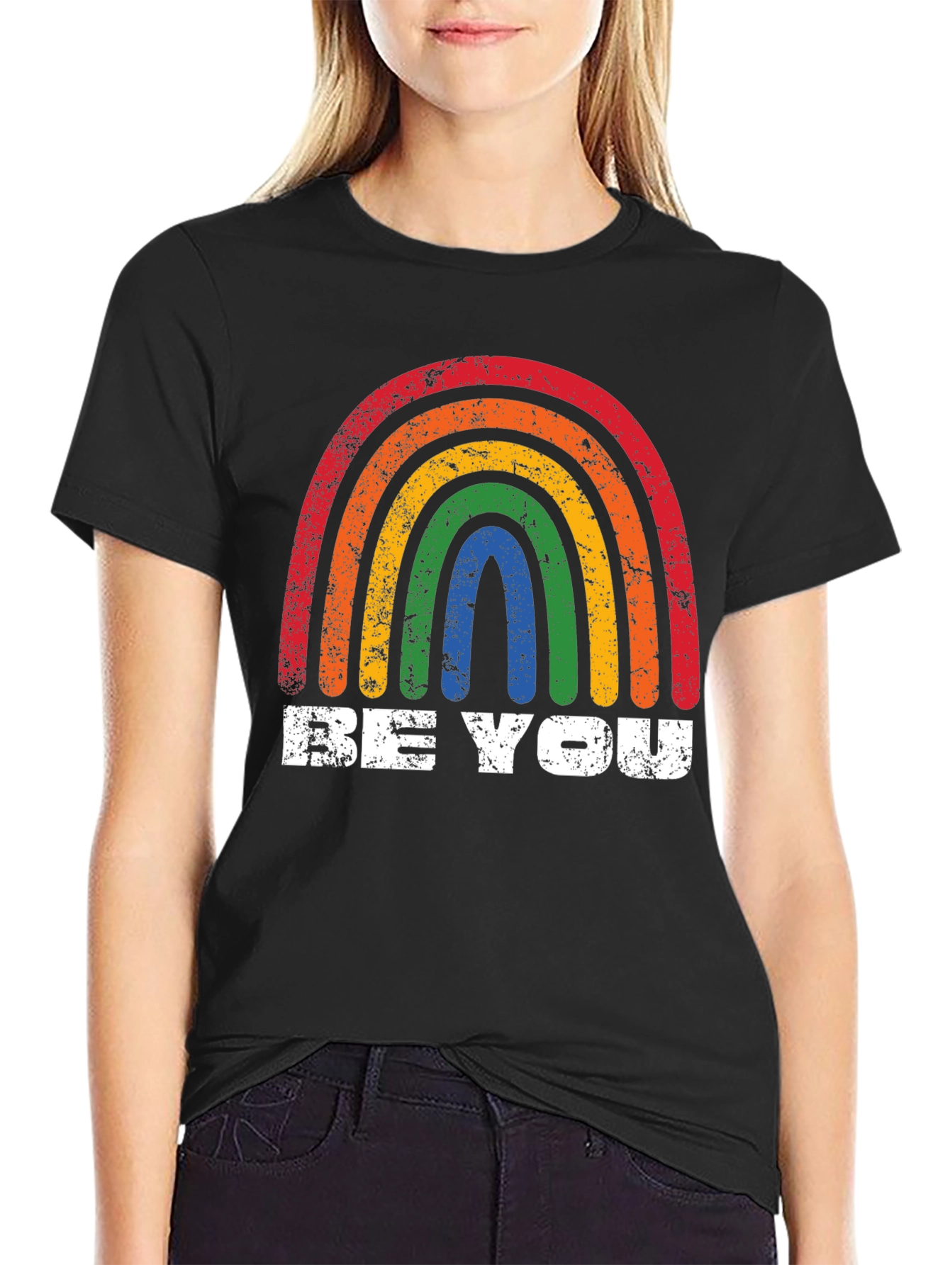Retro Rainbow Graphic Tee - Be You