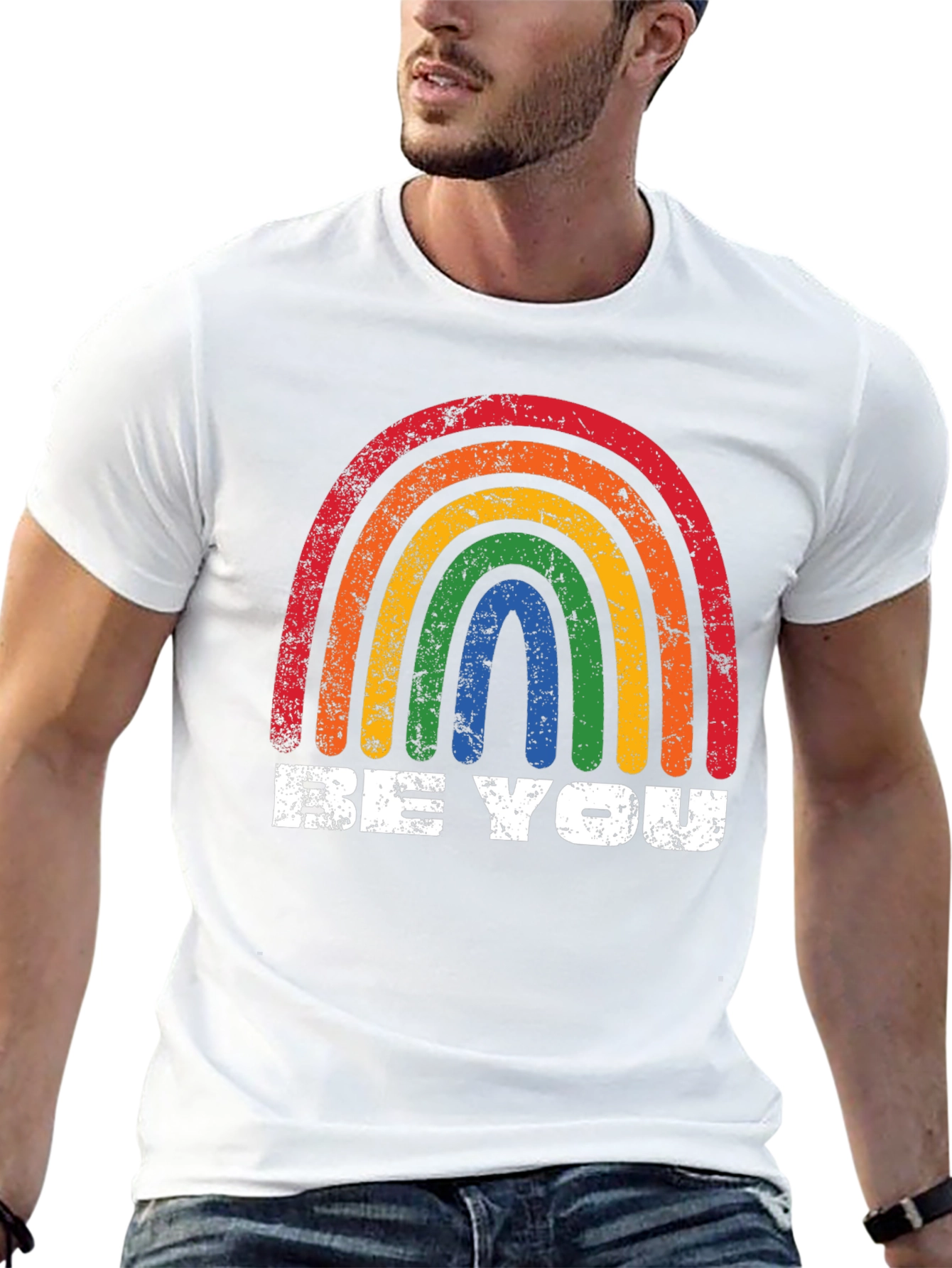 Retro Rainbow Graphic Tee - Be You
