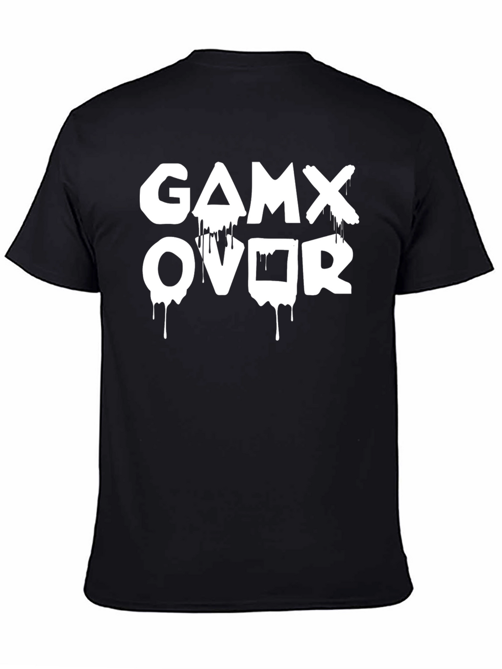 Game Over Dripping Print T-Shirt