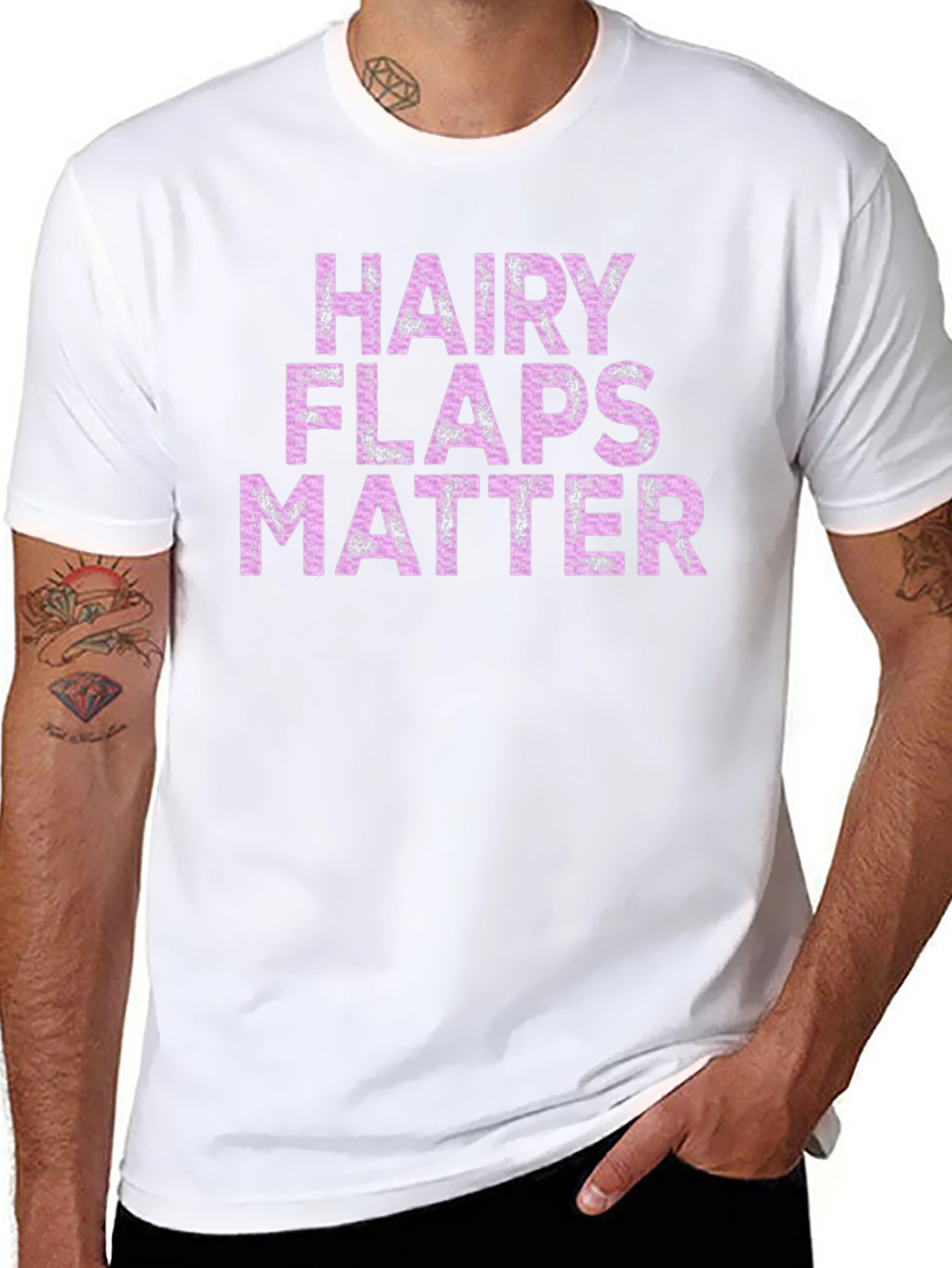Hairy Flaps Matter T-Shirt Funny Novelty Tee