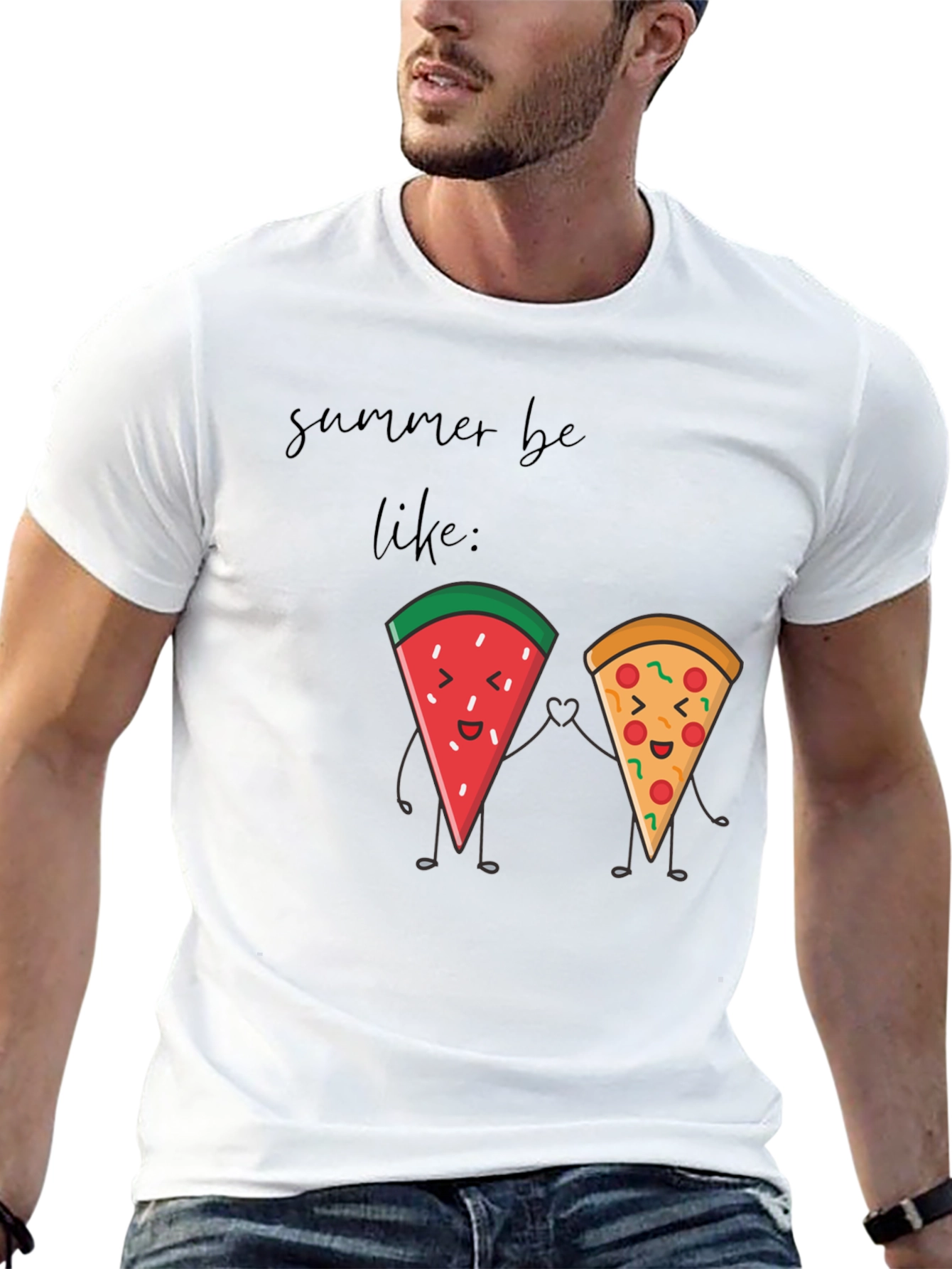 Summer Be Like T-Shirt: Watermelon & Pizza Besties!