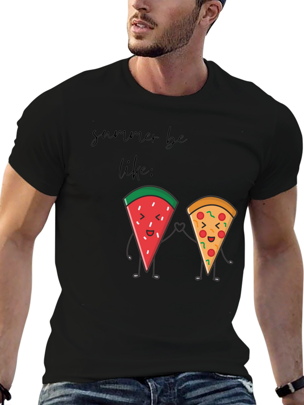 Summer Be Like T-Shirt: Watermelon & Pizza Besties!
