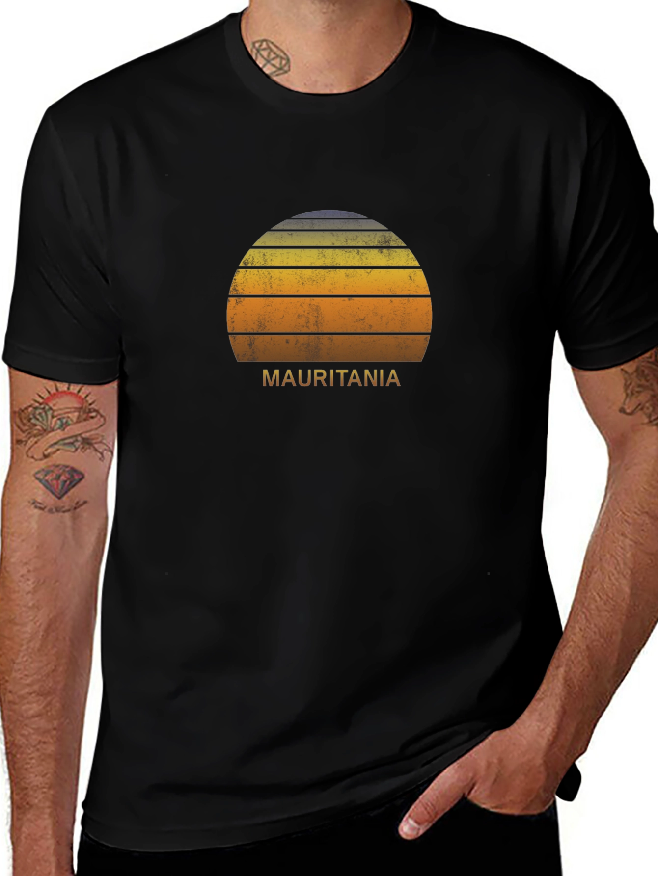 Mauritania Sunset Graphic T-Shirt