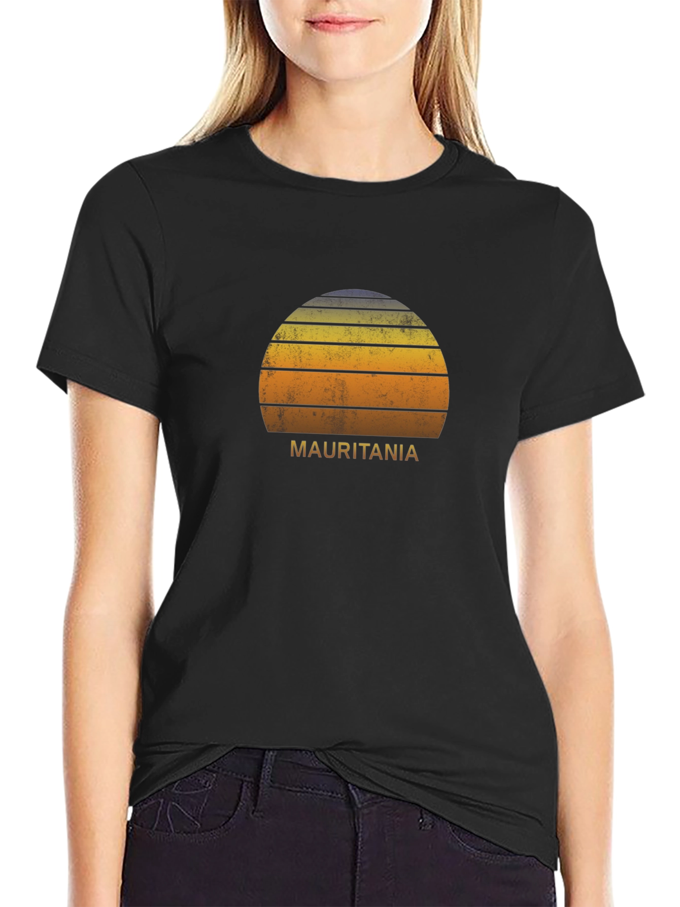 Mauritania Sunset Graphic T-Shirt
