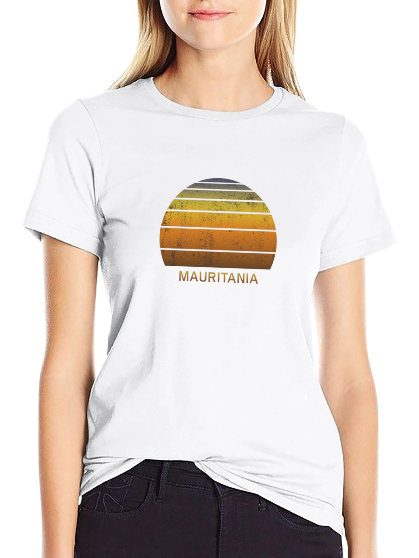Mauritania Sunset Graphic T-Shirt