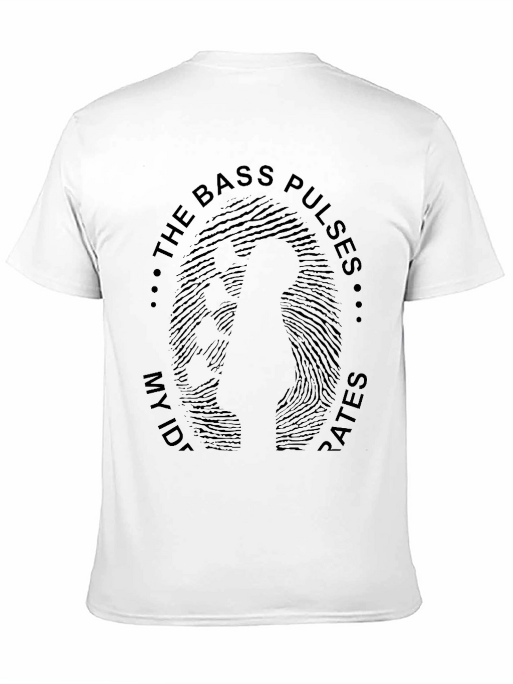 Bass Pulses Mens Black Graphic Tee