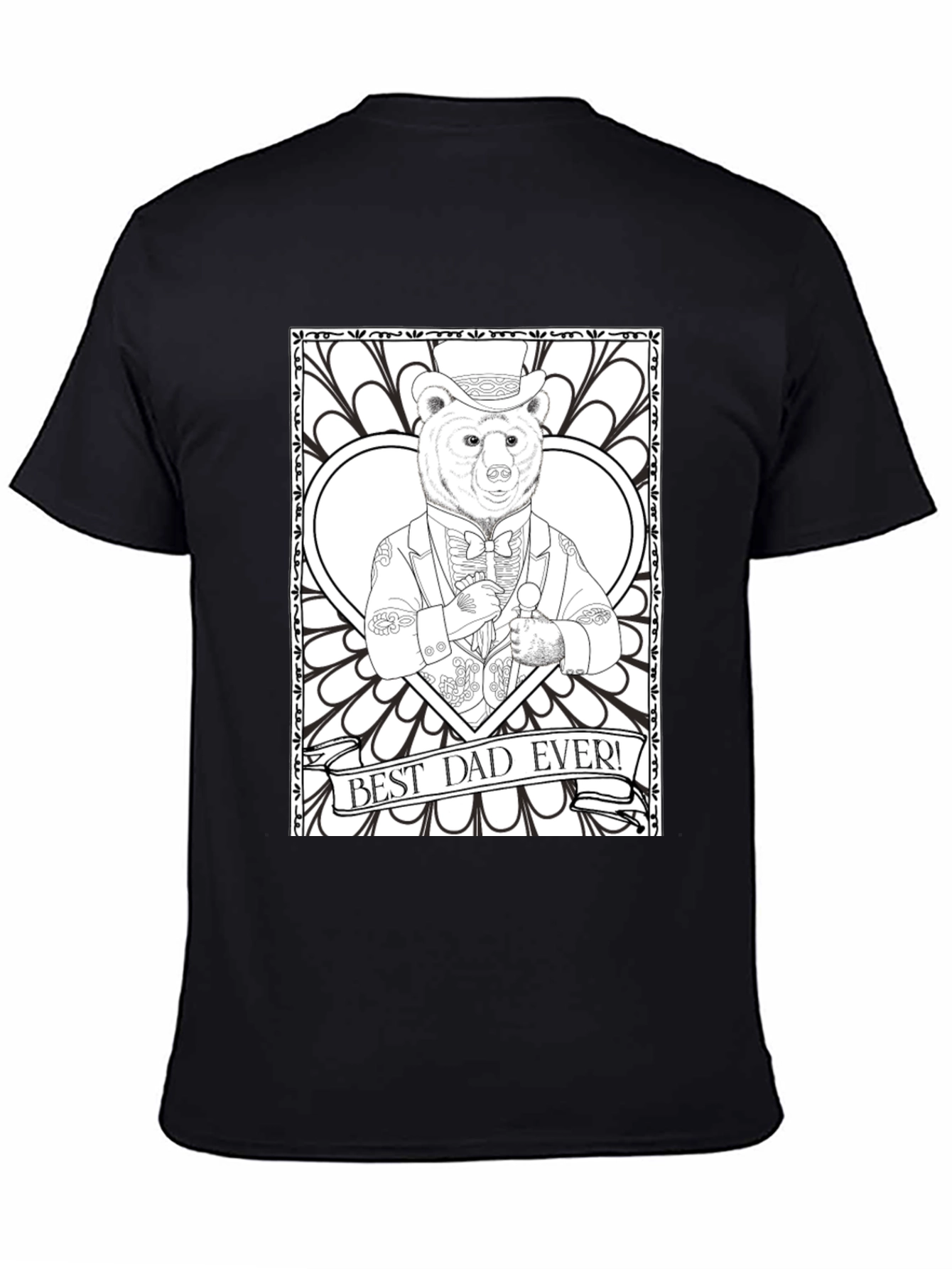 Best Dad Ever Bear Graphic T-Shirt