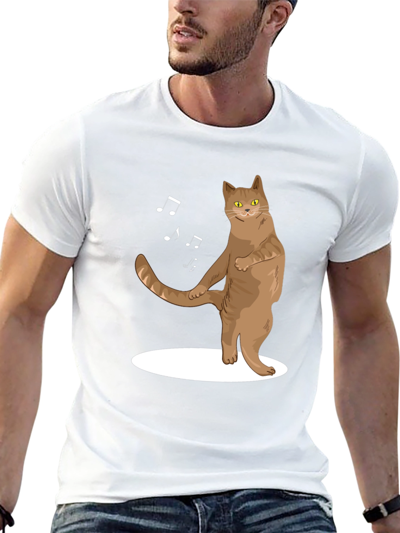 Dancing Cat T-Shirt - Funny Music Lover Tee