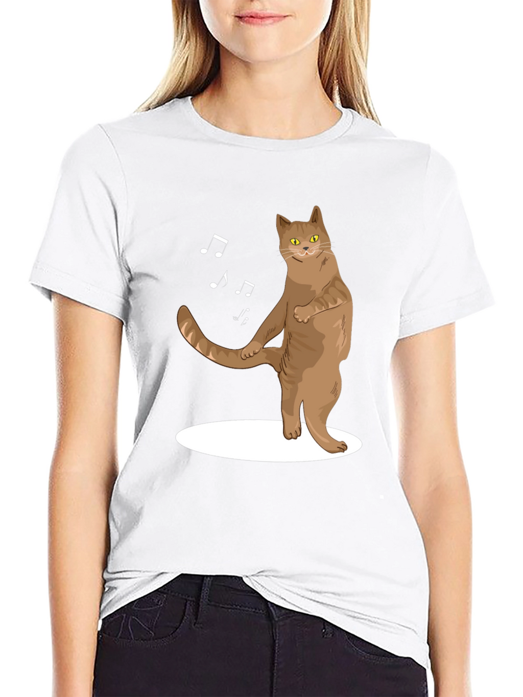 Dancing Cat T-Shirt - Funny Music Lover Tee