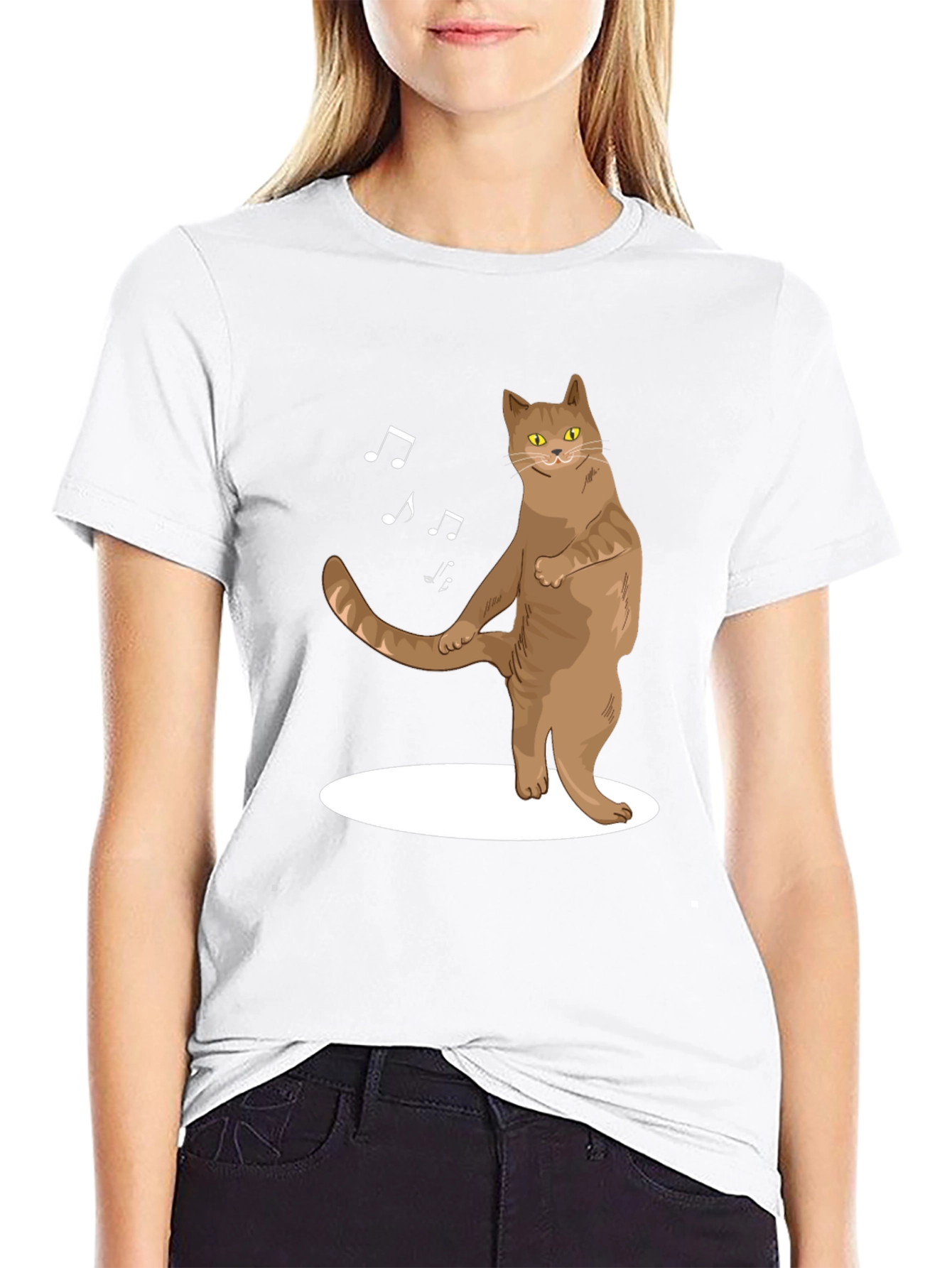 Dancing Cat T-Shirt - Funny Music Lover Tee