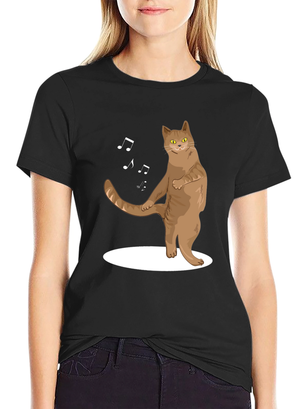 Dancing Cat T-Shirt - Funny Music Lover Tee