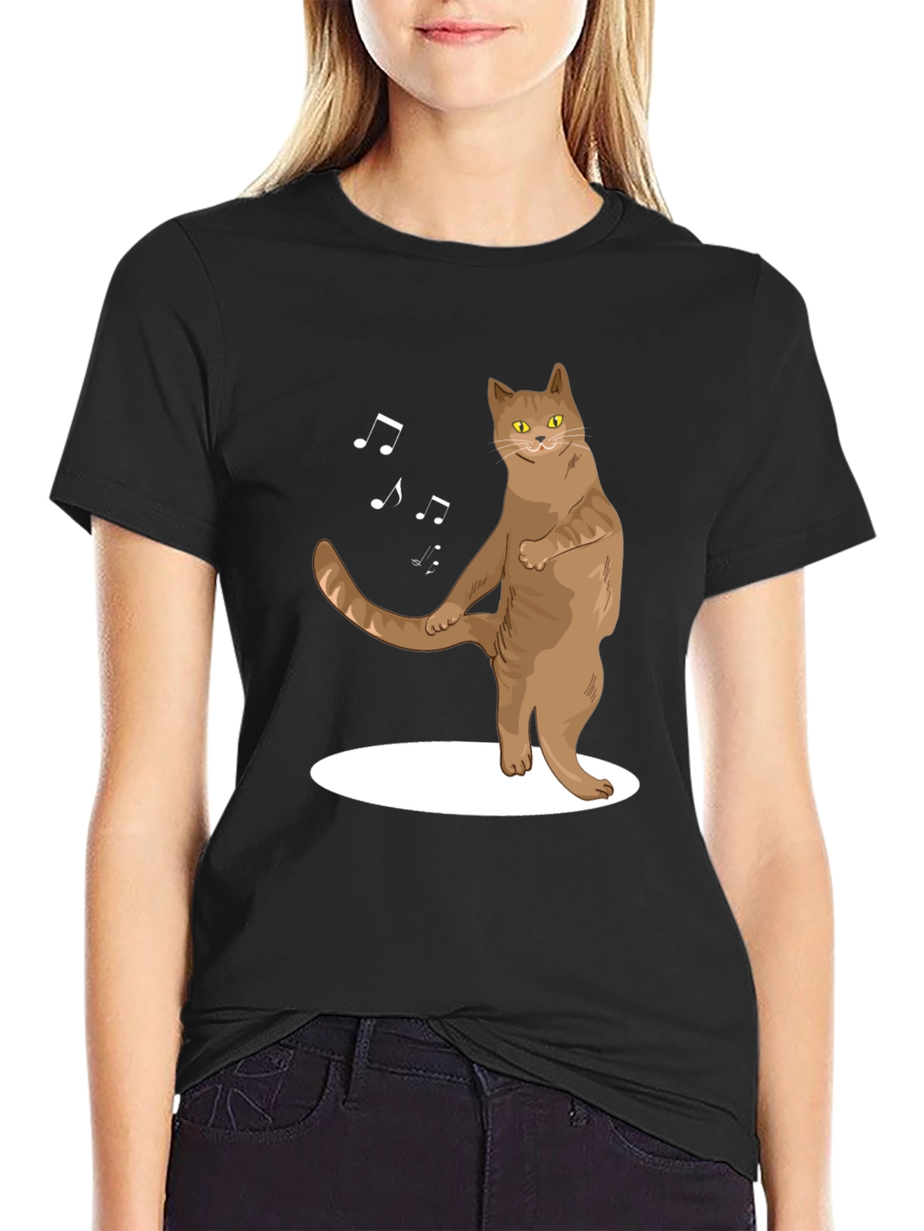 Dancing Cat T-Shirt - Funny Music Lover Tee