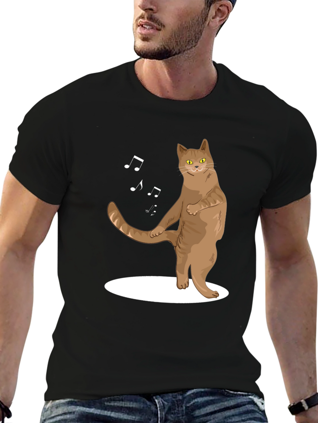 Dancing Cat T-Shirt - Funny Music Lover Tee
