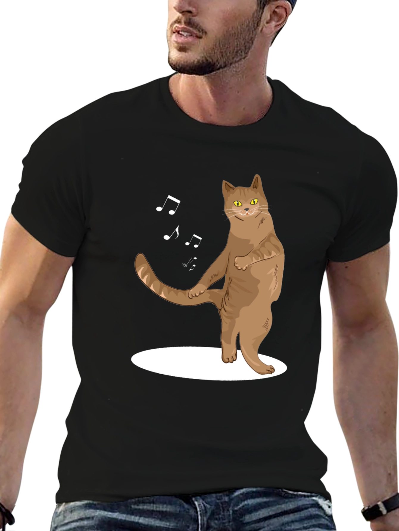 Dancing Cat T-Shirt - Funny Music Lover Tee
