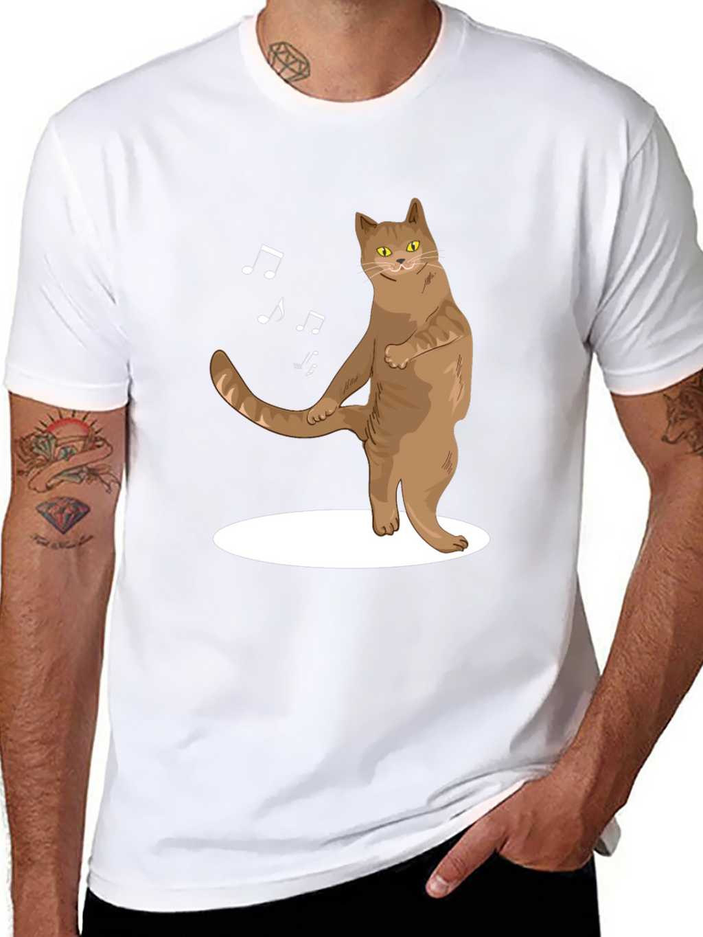 Dancing Cat T-Shirt - Funny Music Lover Tee