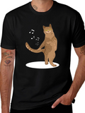 Dancing Cat T-Shirt - Funny Music Lover Tee