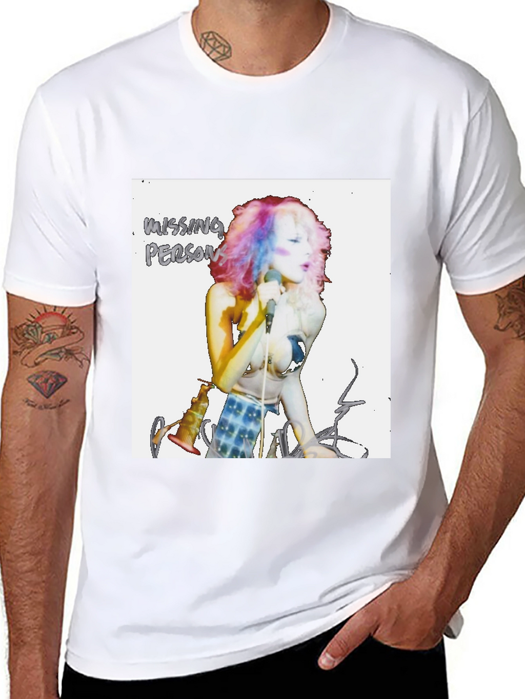 Missing Persons Band T-Shirt - Retro Graphic Tee