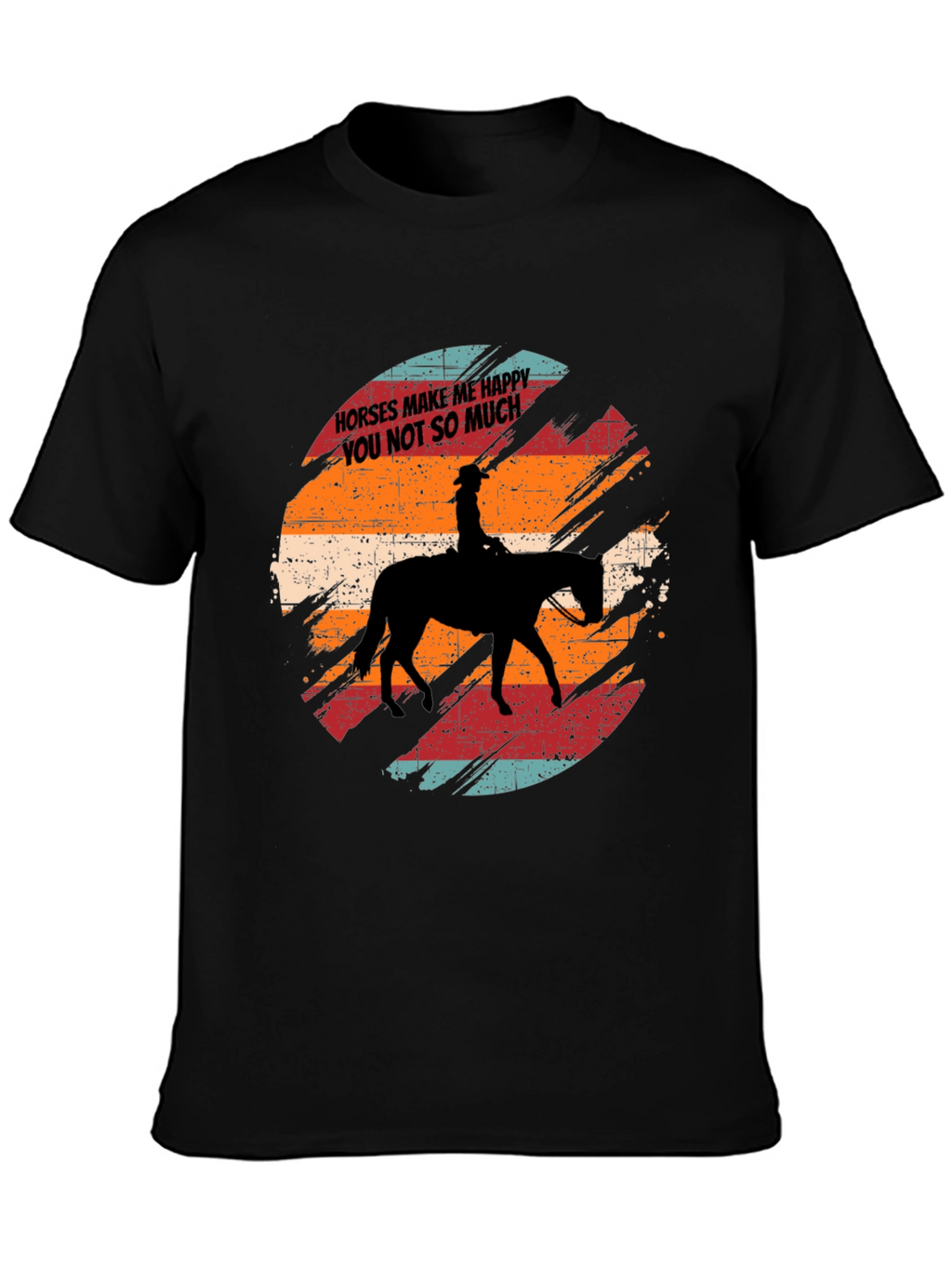 Horses Make Me Happy T-Shirt