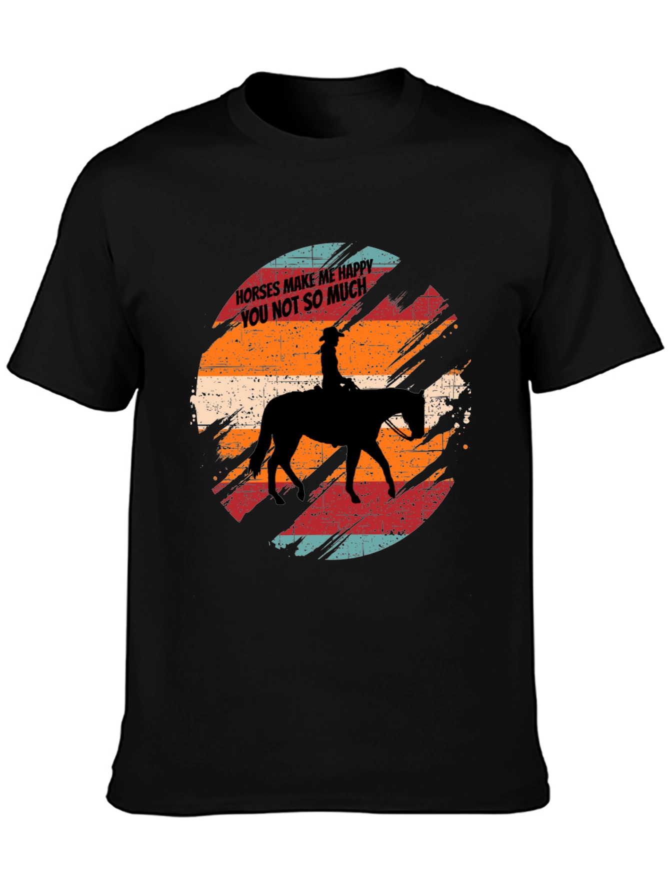 Horses Make Me Happy T-Shirt