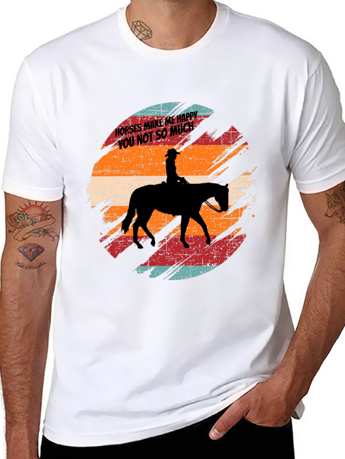 Horses Make Me Happy T-Shirt