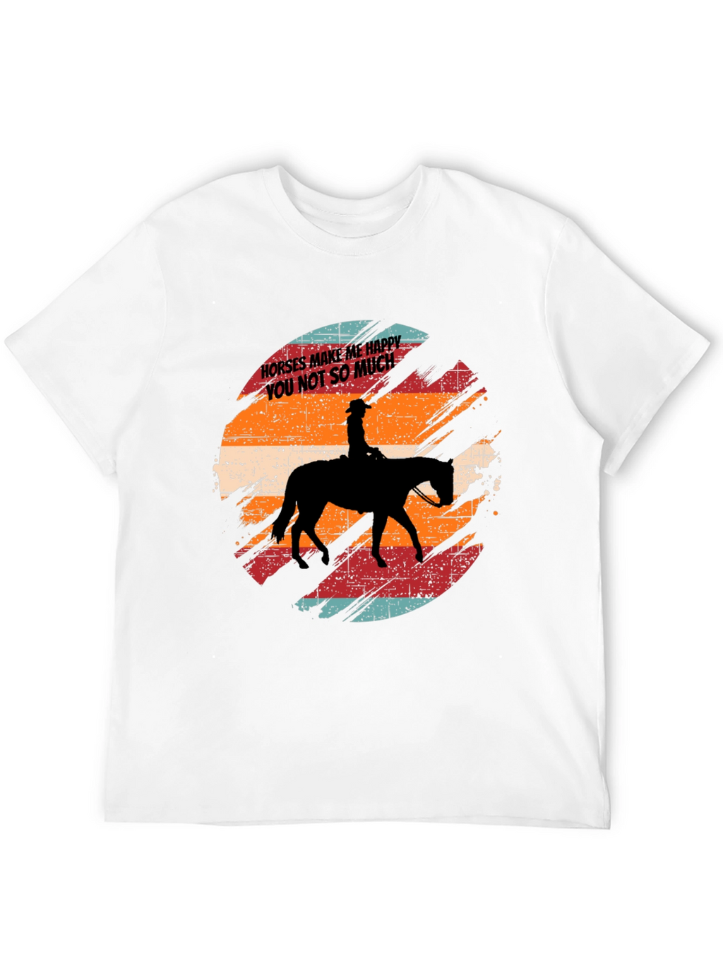 Horses Make Me Happy T-Shirt